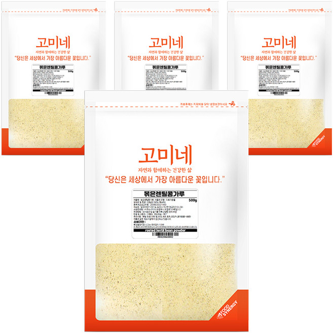 고미네 볶은 렌틸콩가루, 4개, 500g
