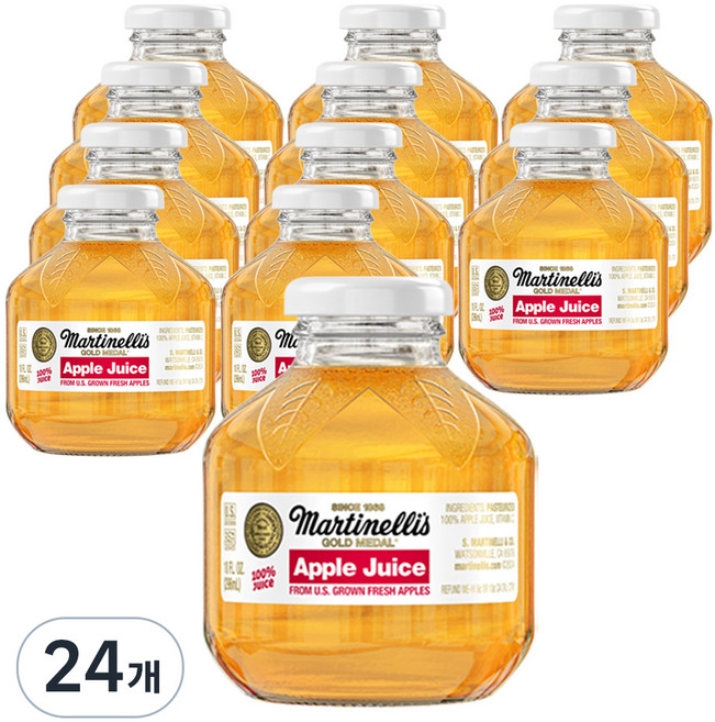 마르티넬리 골드메달 애플주스, 296ml, 24개