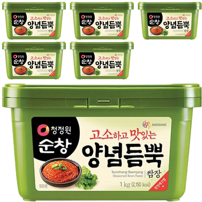 청정원순창 양념듬뿍 쌈장, 1kg, 6개