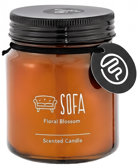 FLAVOUR 香氛蠟燭 SOFA, 清新淡花調, 1個, 150g
