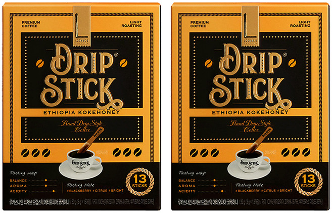 루카스나인 리저브 드립 스틱 커피 에티오피아 코케허니, 13개입, 2개