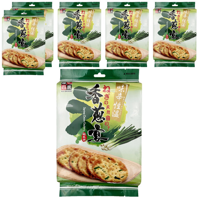 AJI OKASHI 味覺百撰 香蔥宴鹹脆餅 310g, 6包