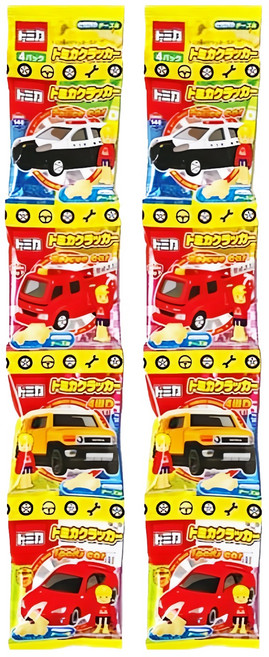 TOMICA 多美汽車4連起司餅 4包, 2組, 56g