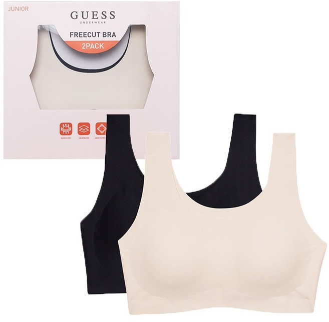 게스언더웨어 주니어 학생 브라 3단계 심리스 2매 세트
