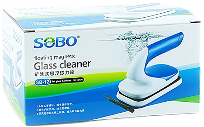 SOBO 글라스 클리너 수족관 자석 청소기, 1개
