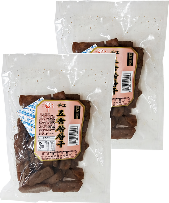 四乘六 五香層層干, 220g, 2包