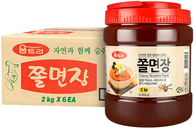 움트리 쫄면장, 2kg, 6개