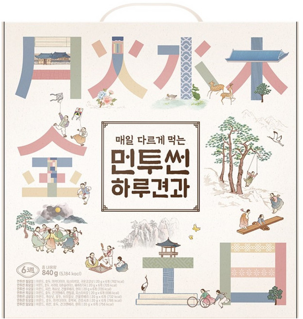 바프 먼투썬 6주 하루견과, 840g, 1개