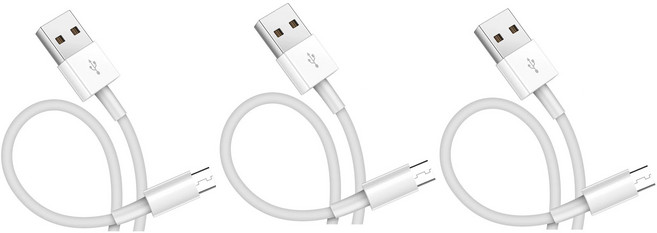 pines 고속 충전 숏 케이블 5핀, 20cm, 혼합색상, 3개