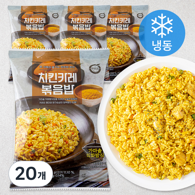 푸르온 치킨카레 볶음밥 (냉동), 270g, 20개
