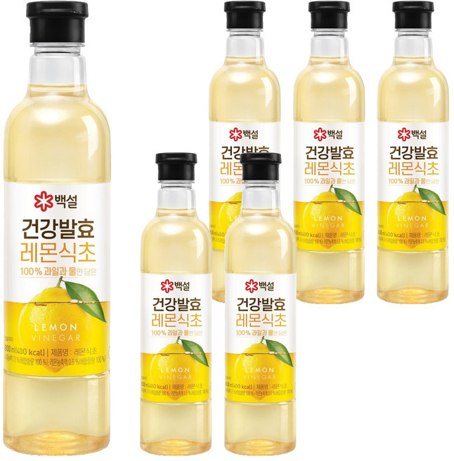백설 건강발효 레몬식초, 800ml, 6개