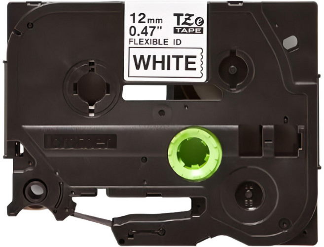 brother 兄弟牌 原廠 護貝標籤帶 TZe-FX231 12mm, 白底黑字, 8m