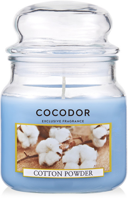 COCODOR 珂珂朵爾 中型罐蠟燭, 棉花粉, 340g, 1個