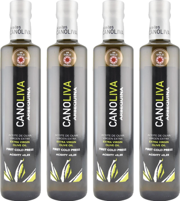 CANOLIVA 第一道冷壓特級橄欖油, 500ml, 4瓶