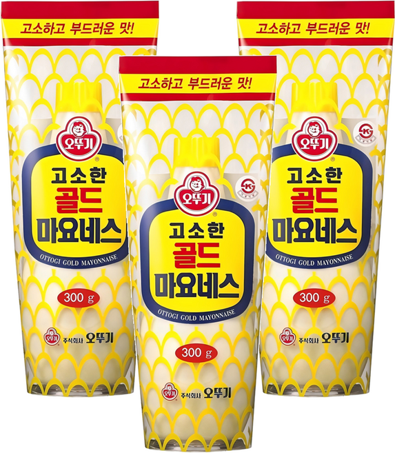 오뚜기 골드 마요네스, 300g, 3개