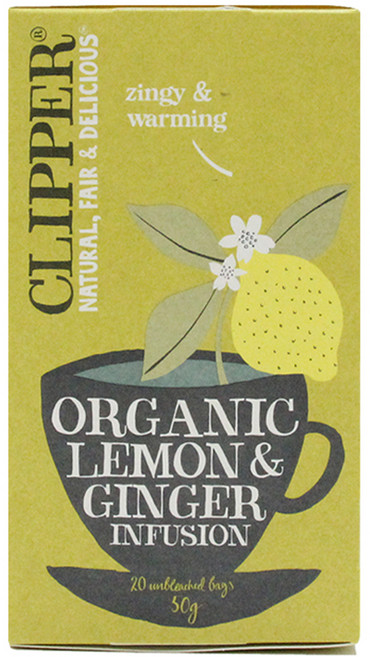 클리퍼 유기농 티 레몬 앤 진저, 50g, 1개, 1개입