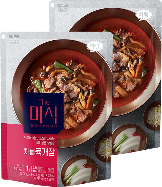 더미식 차돌 육개장, 350g, 2개
