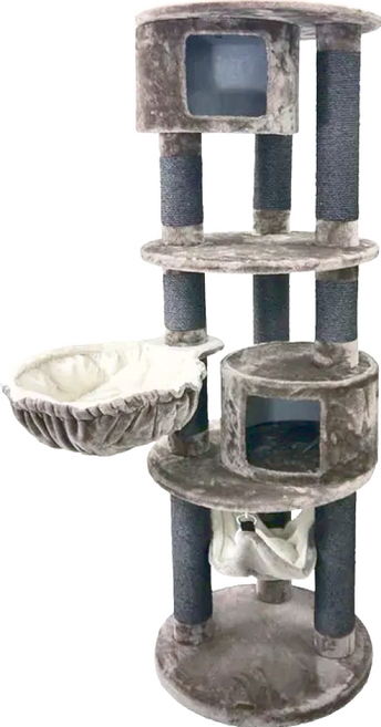 doter 寵愛物語 摩登貓大廈貓跳台 60 x 175cm, 灰色, 1組