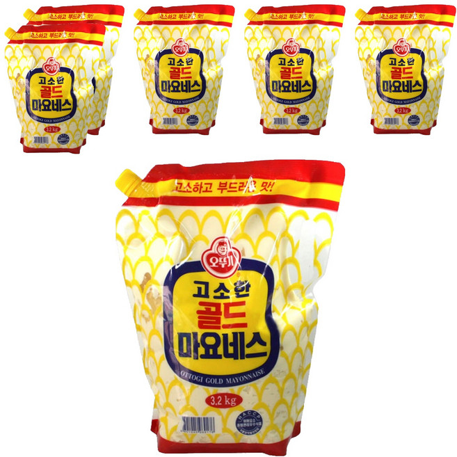 오뚜기 고소한 골드 마요네즈, 3.2kg, 6개