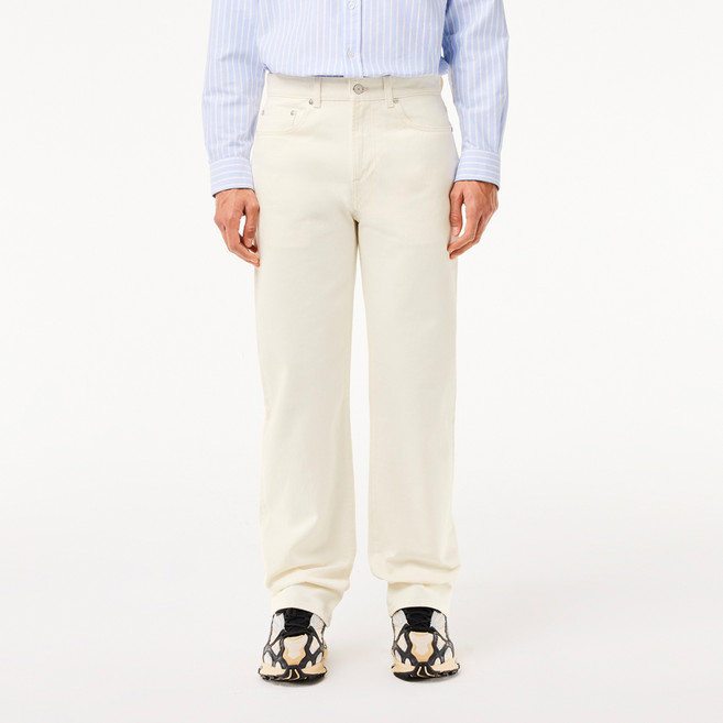 라코스테 남성용 스트레이트 핏 데님 청바지