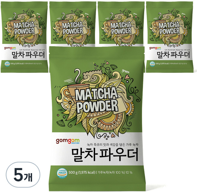 곰곰 말차 파우더, 500g, 1개입, 5개