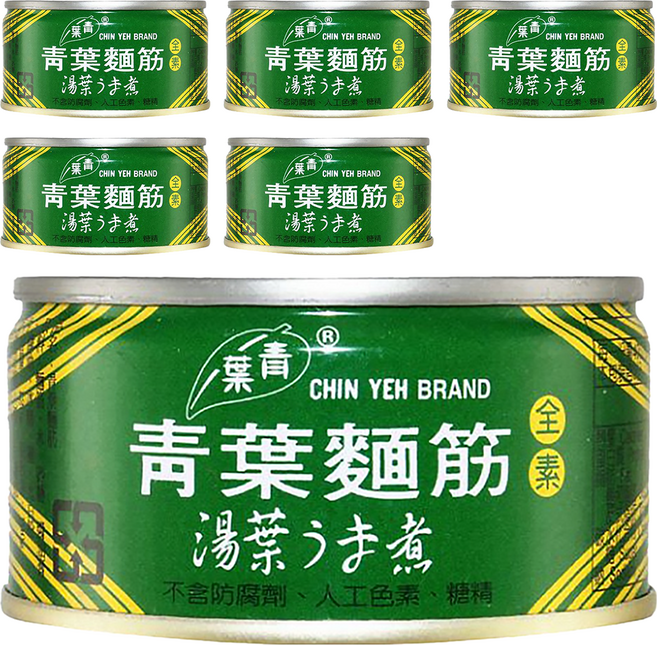 青葉 麵筋, 120g, 6罐