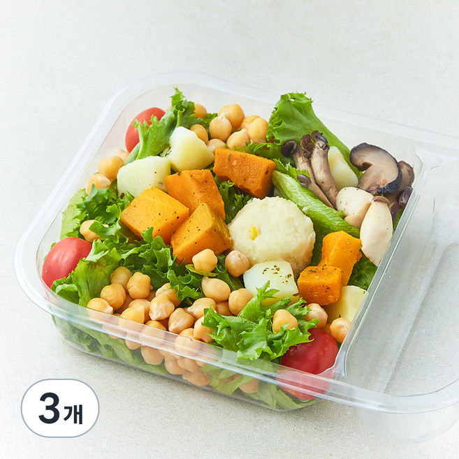 스윗밸런스 구운 단호박과 고구마 매쉬 샐러드, 240g, 3개