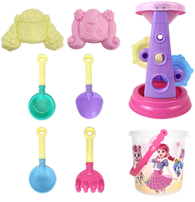 캐치티니핑 모래놀이 통형, 혼합색상, 395g, 1개