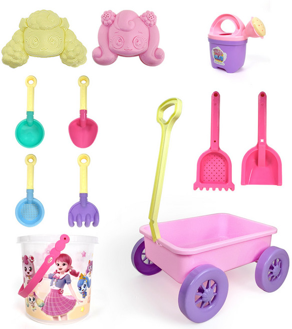 캐치티니핑 웨건 모래놀이, 혼합색상, 920g, 1개