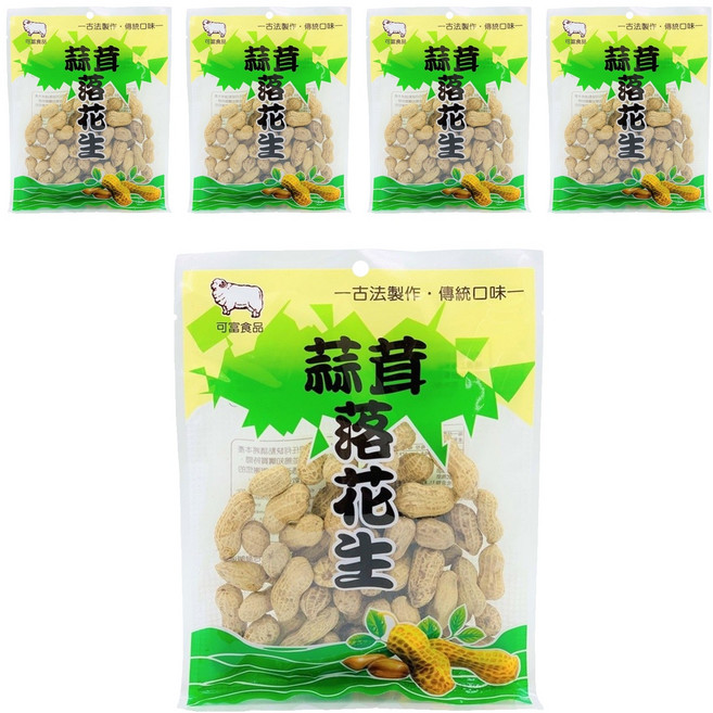 可富 蒜茸落花生, 100g, 5包