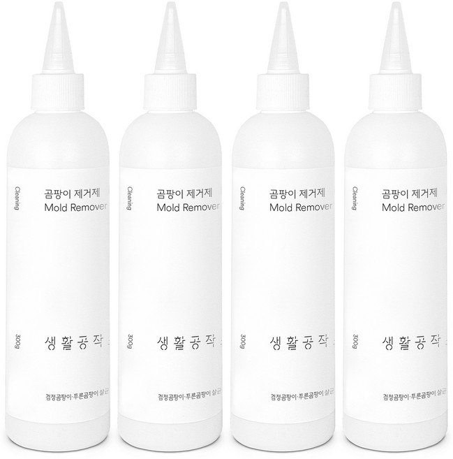생활공작소 곰팡이제거제, 300ml, 4개