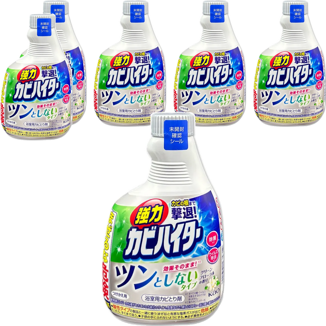 Kao 花王 浴室除霉泡沫噴霧 補充瓶 花香, 360ml, 6瓶