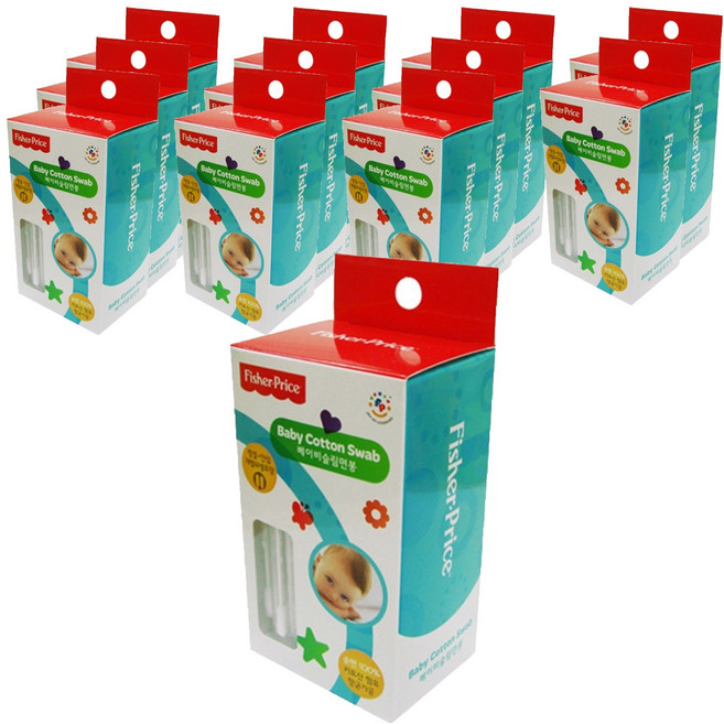 피셔프라이스 베이비 슬림 면봉, 12개, 70개입