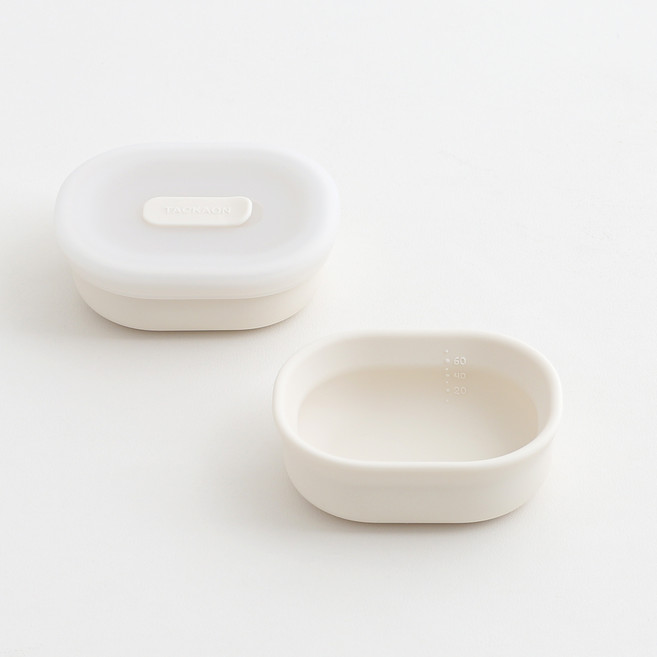 탁가온 123 실리콘 토핑볼, 아이보리, 토핑볼(2p) + 뚜껑(2p), 1세트