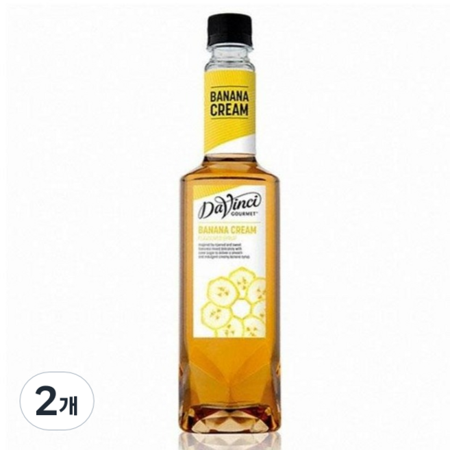 다빈치 바나나크림 시럽, 2개, 750ml