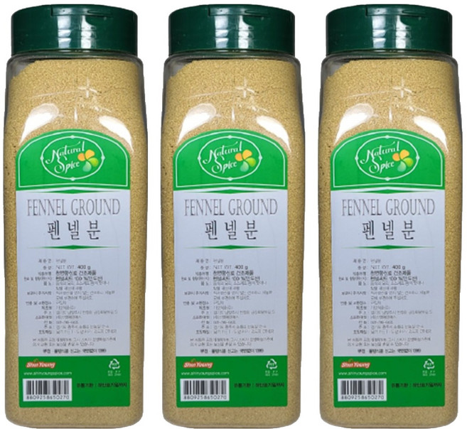내츄럴스파이스 펜넬분, 400g, 3개