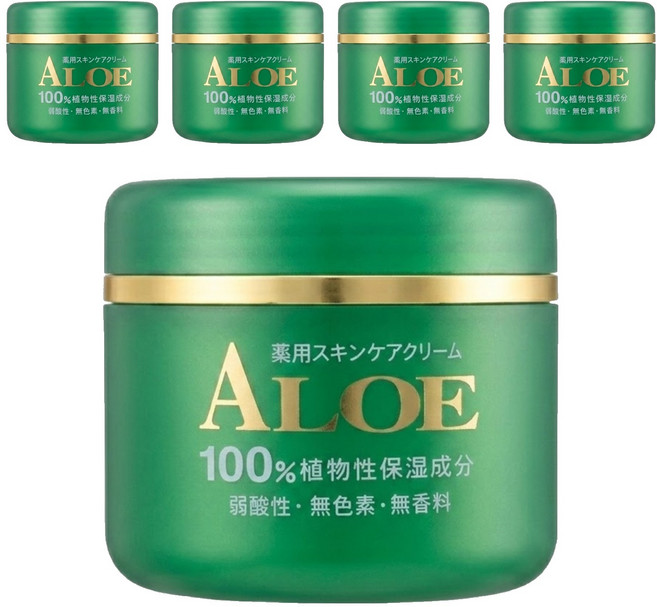 JunLove ALOE 蘆薈護膚霜, 200g, 5罐