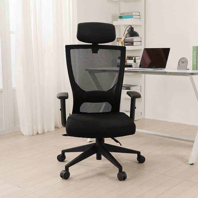 린백 학생 컴퓨터 책상용 사무용 의자 LB19HB, 블랙