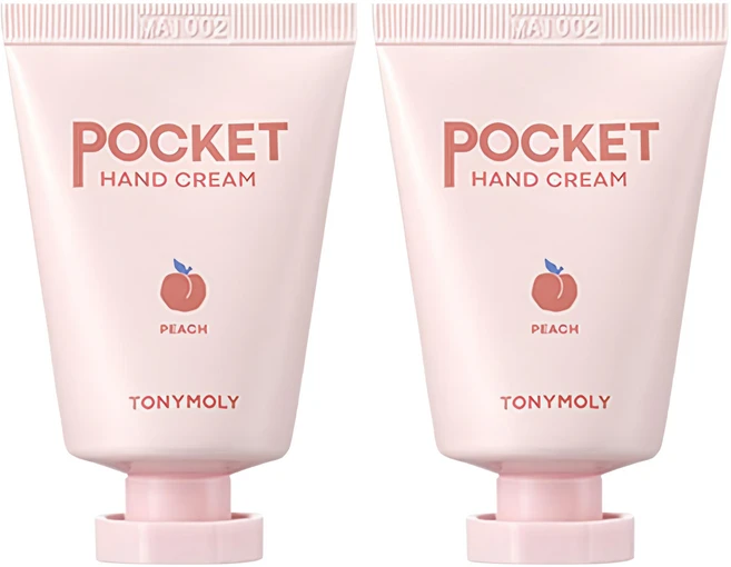 토니모리 포켓 핸드크림 피치, 2개, 30ml - 쿠팡