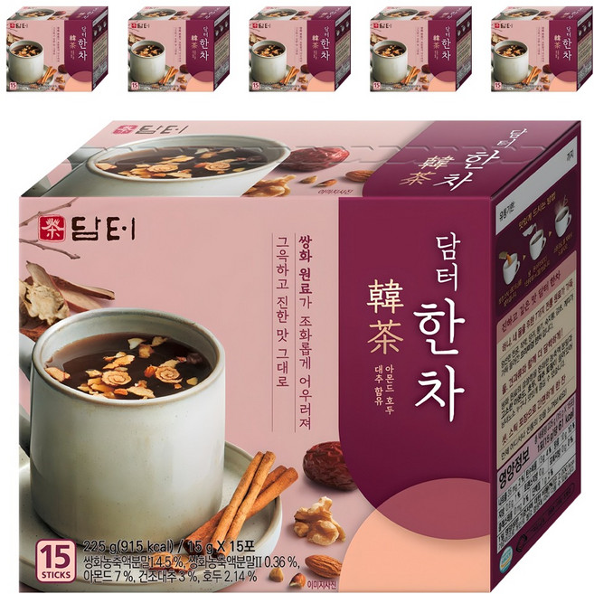 담터 한차, 15g, 15개입, 6개