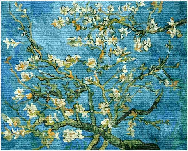 플레이어바웃 DIY 명화 그리기 세트 40 x 50 cm, 고흐아몬드나무, 1개