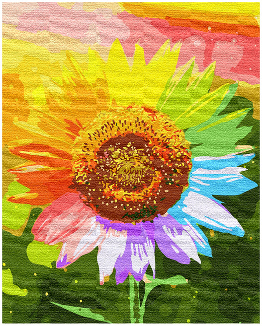 아이러브페인팅 DIY 명화그리기 40 x 50 cm, 무지개해바라기, 1개