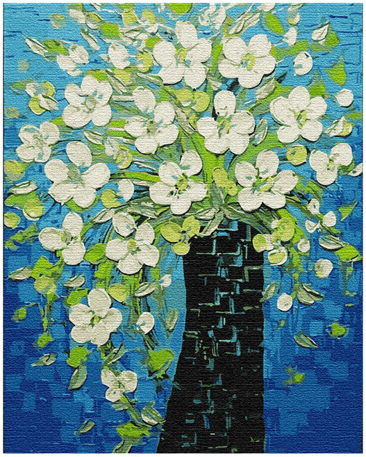 플레이어바웃 DIY 명화 그리기 세트 40 x 50 cm, 활짝핀꽃, 1개