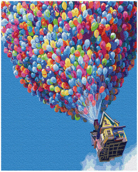 플레이어바웃 DIY 명화 그리기 세트 40 x 50 cm, 풍선여행, 1개