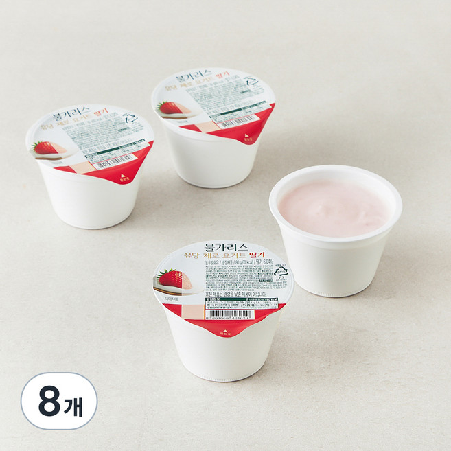 불가리스 유당 제로 요거트 딸기, 80g, 8개