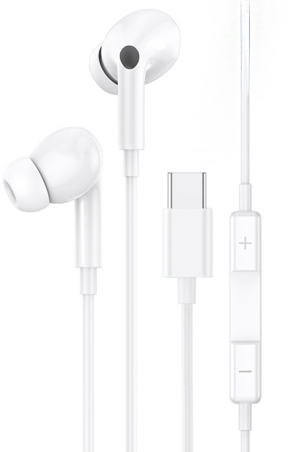 DTAudio iPhone 15 三代線控耳機 3.5mm Type-C iPhone 安卓適用耳機 麥克風, 單一商品, 白色