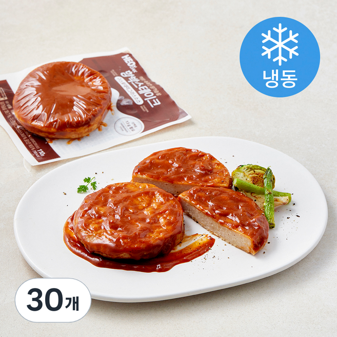 허닭 촉촉한 닭가슴살 함박스테이크 & 구스토데미그라스소스 (냉동), 110g, 30개, 1개입