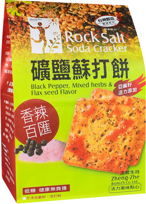 正哲生技 礦鹽蘇打餅 香辣百匯, 380g, 1包