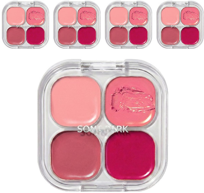 손앤박 글로우 레이어링 립앤치크 팔레트 4g, 02 쿨레이어, 5개