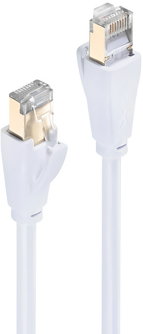 POLYWELL 寶利威爾 CAT6扁線高速網路線 RJ45 福祿克認證 PW15-W59-A108, 10m, 白色, 1條